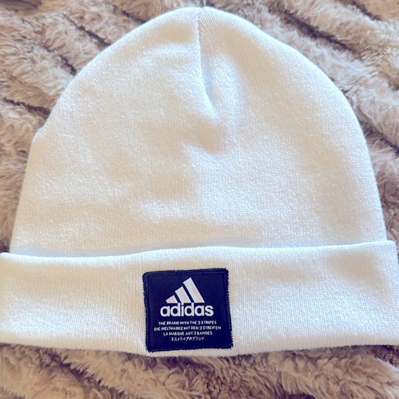 adidas Other - ❌SOLD❌ Adidas White& Black Beanie